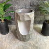 Natural Pedestal Stone Basin 90cm x 49cm x 38cm (2521)