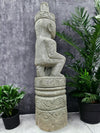 Sumba Statue Primitive Hand Carved Stone Sculpture 1070mm Height (2678)