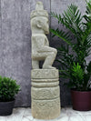 Sumba Statue Primitive Hand Carved Stone Sculpture 1070mm Height (2678)