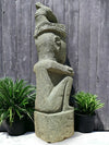 Sumba Statue Primitive Hand Carved Stone Sculpture 82cm Height (2719)