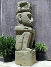 Sumba Statue Primitive Hand Carved Stone Sculpture 82cm Height (2719)