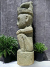 Sumba Statue Primitive Hand Carved Stone Sculpture 82cm Height (2719)