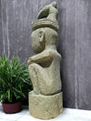 Sumba Statue Primitive Hand Carved Stone Sculpture 82cm Height (2719)