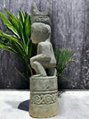 Sumba Statue Primitive Hand Carved Stone Sculpture 105cm Height (2722)