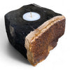 Petrified Wood Single Tealight Candle Holder (2724)