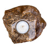 Petrified Wood Single Tealight Candle Holder (2725)