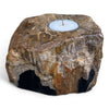 Petrified Wood Single Tealight Candle Holder (2725)