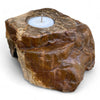 Petrified Wood Single Tealight Candle Holder (2725)