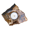 Petrified Wood Single Tealight Candle Holder (2727)