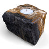 Petrified Wood Single Tealight Candle Holder (2727)