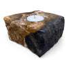 Petrified Wood Single Tealight Candle Holder (2727)