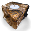 Petrified Wood Single Tealight Candle Holder (2727)