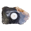 Petrified Wood Single Tealight Candle Holder (2728)