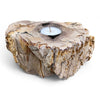 Petrified Wood Single Tealight Candle Holder (2729)