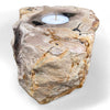 Petrified Wood Single Tealight Candle Holder (2729)