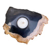 Petrified Wood Single Tealight Candle Holder (2730)