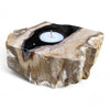 Petrified Wood Single Tealight Candle Holder (2731)