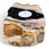 Petrified Wood Single Tealight Candle Holder (2731)