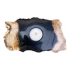 Petrified Wood Single Tealight Candle Holder (2732)