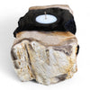 Petrified Wood Single Tealight Candle Holder (2732)