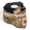 Petrified Wood Single Tealight Candle Holder (2733)