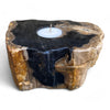 Petrified Wood Single Tealight Candle Holder (2733)