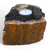 Petrified Wood Single Tealight Candle Holder (2733)