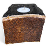 Petrified Wood Single Tealight Candle Holder (2734)