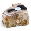 Petrified Wood Single Tealight Candle Holder (2735)