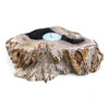 Petrified Wood Single Tealight Candle Holder (2735)