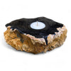 Petrified Wood Single Tealight Candle Holder (2737)