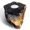 Petrified Wood Single Tealight Candle Holder (2737)