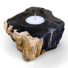 Petrified Wood Single Tealight Candle Holder (2737)