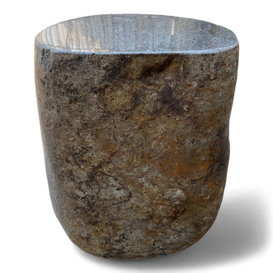 Luxury Stone Side Table Half Polished 380mm x 330mm x 455mm Height (2822)