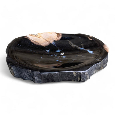 Rare Luxurious Petrified Wood Tray Or Soap Dish 160mm x 110mm (2892)