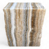 Luxury Solid Onyx Side Table 450mm Height x 380mm x 200mm (2908)