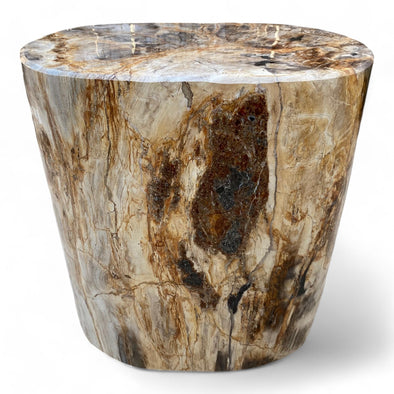 Luxury Petrified Side Table Height 51.5cm x 40cm x 51cm (2935)