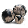 Petrified Wood Natural Home Decor Ball Set (2942)