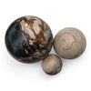 Petrified Wood Natural Home Decor Ball Set (2944)