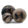 Petrified Wood Natural Home Decor Ball Set (2944)