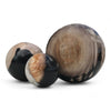 Petrified Wood Natural Home Decor Ball Set (2945)