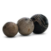 Petrified Wood Natural Home Decor Ball Set (2946)