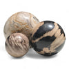 Petrified Wood Natural Home Decor Ball Set (2953)