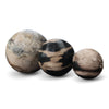 Petrified Wood Natural Home Decor Ball Set (2953)