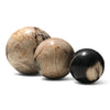 Petrified Wood Natural Home Decor Ball Set (2954)