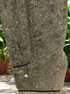 Easter Island Statue Hand Carved Green Stone 62cm StoneBase (2985)