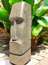 Easter Island Statue Hand Carved Green Stone 62cm StoneBase (2985)