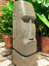 Easter Island Statue Hand Carved Green Stone 62cm StoneBase (2985)