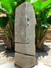 Easter Island Statue Hand Carved Green Stone 600mm StoneBase (2988)