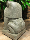 Terrier Hand Carved Stone Sculpture 63cm Height (3006)